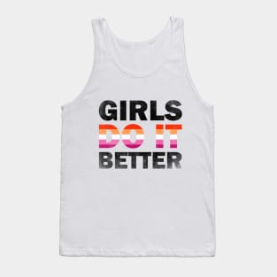 Girls Do It Better Vintage Lesbian Vibes Tank Top